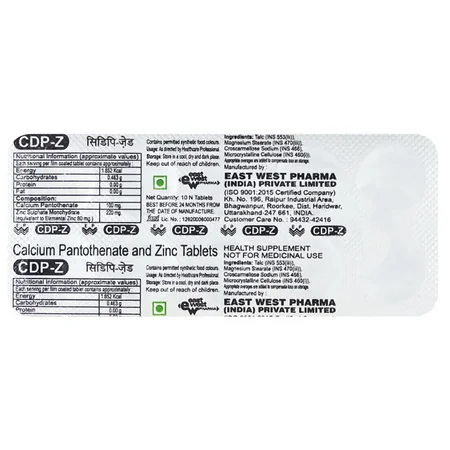 CDP-Z Tablet 10's