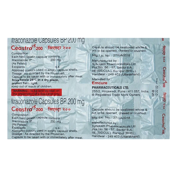 Ceastra 200 Capsule 10's