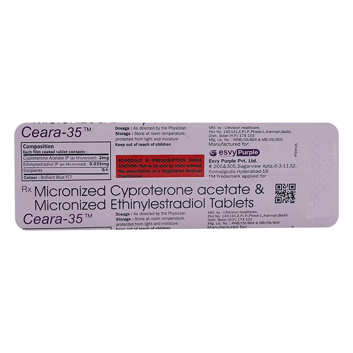 Buy Ceara-35 Tablet 21's Online