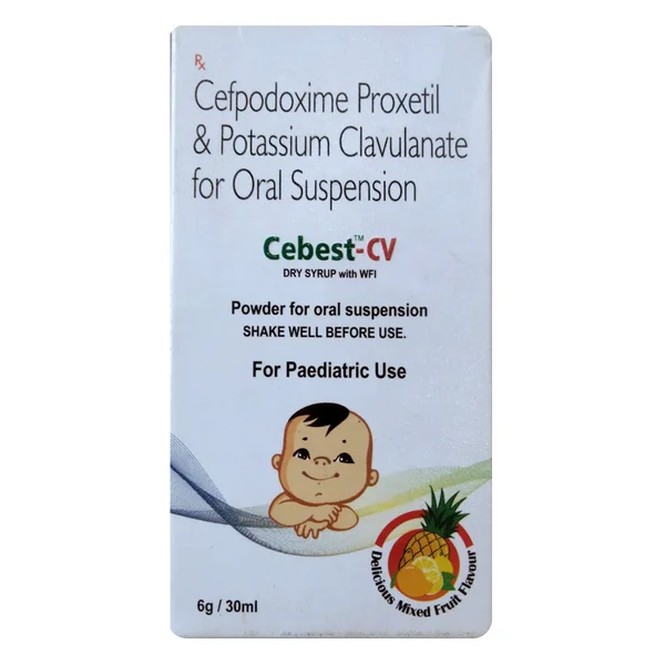 Cebest-CV Delicious Mixed Fruit Flavour Paed Dry Syrup 30 ml
