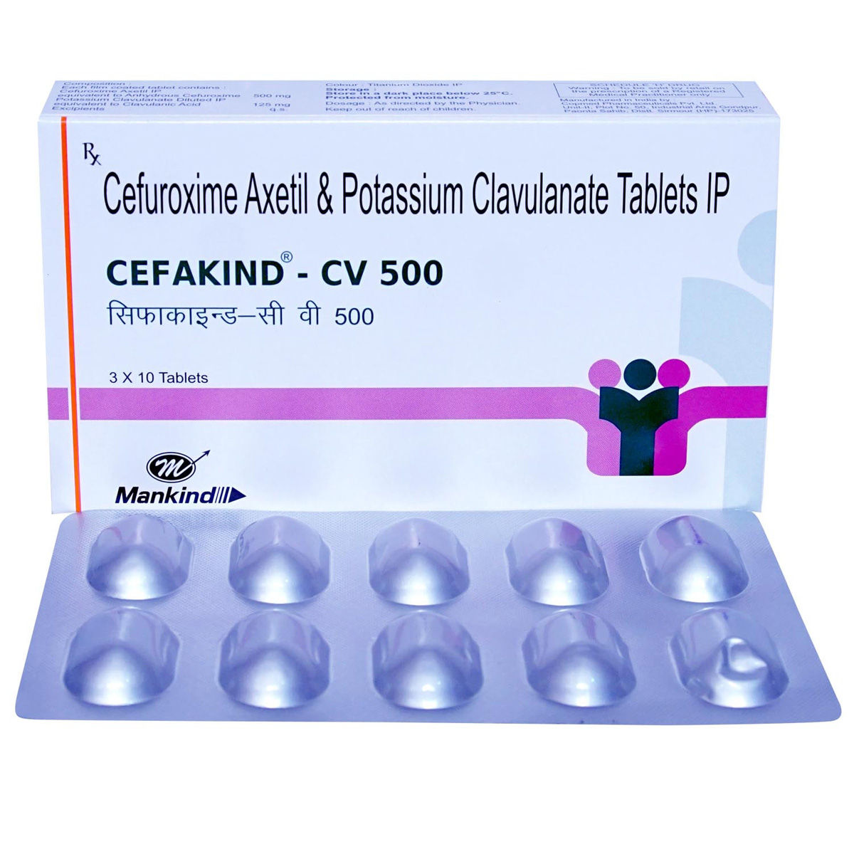 Buy Cefakind-CV 500 Tablet 10's Online