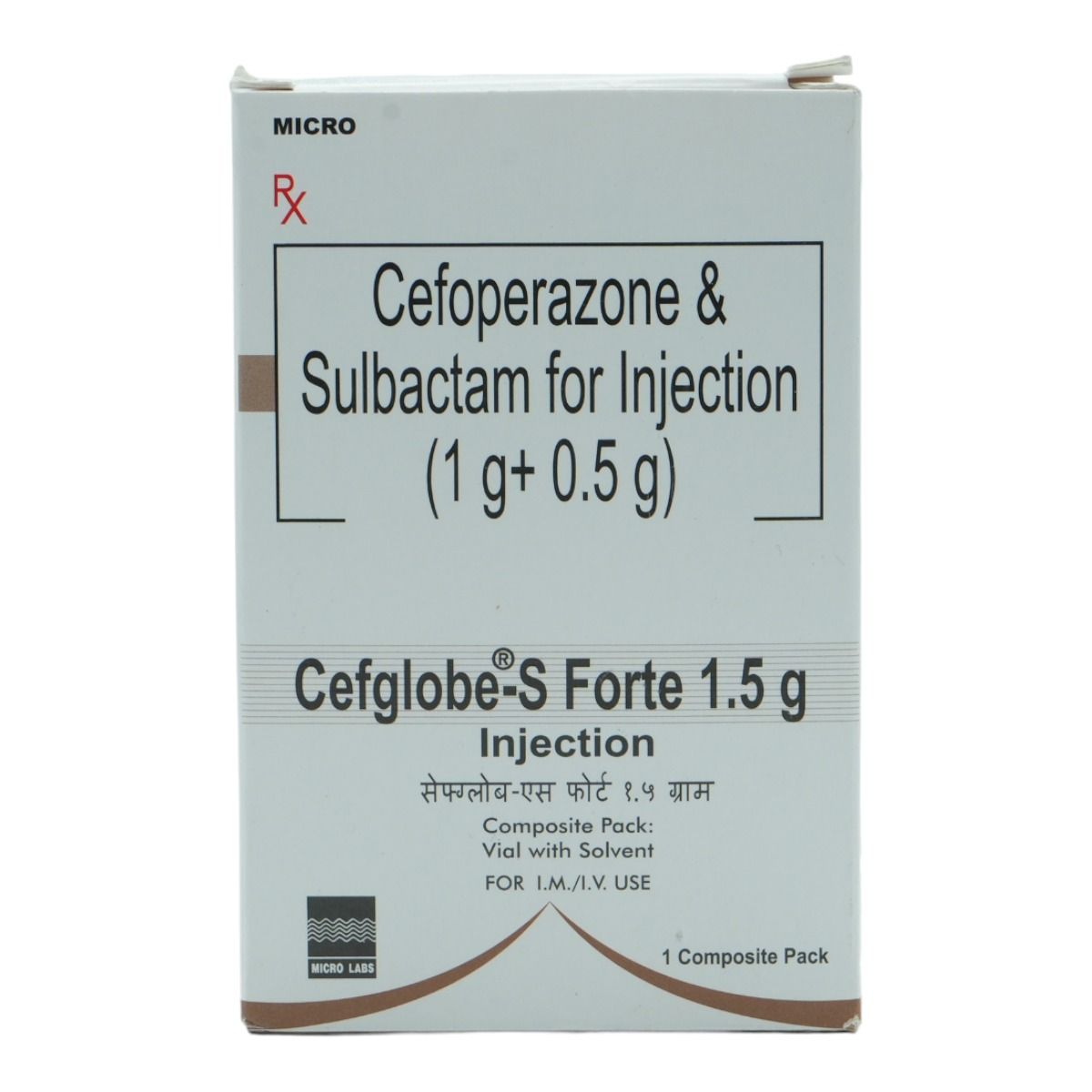 Buy CEFGLOBE S FORTE INJECTION 1.5GM Online