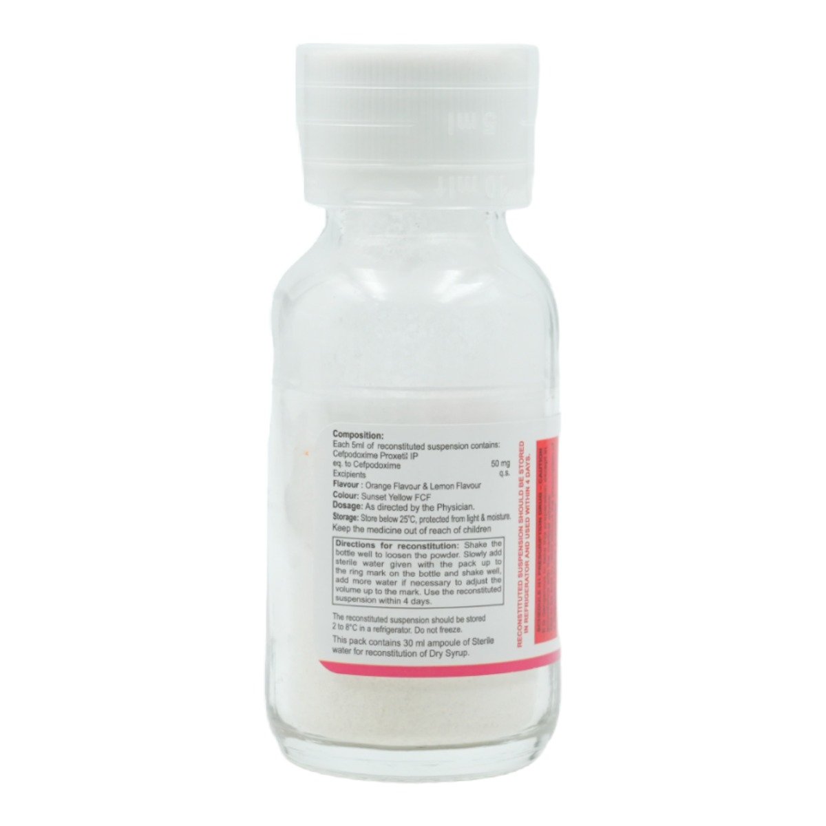 Cefredrox 50 mg Syrup 30 ml, Pack of 1 SYRUP Cefredrox 50 mg Syrup 30 ml, Pack of 1 SYRUP