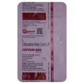 Cefzum 500mg/125mg Tablet 10's, Pack of 10 TABLETS