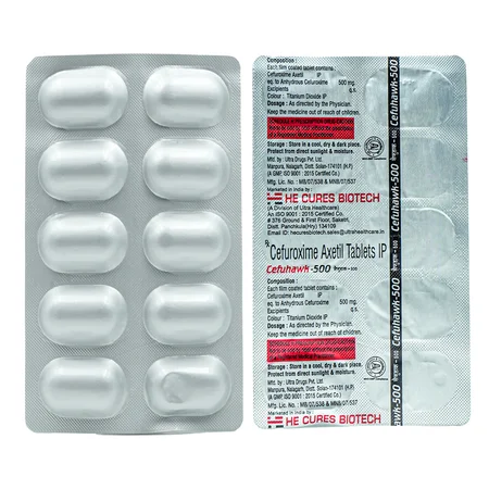Cefuhawk-500mg Tablet 10's