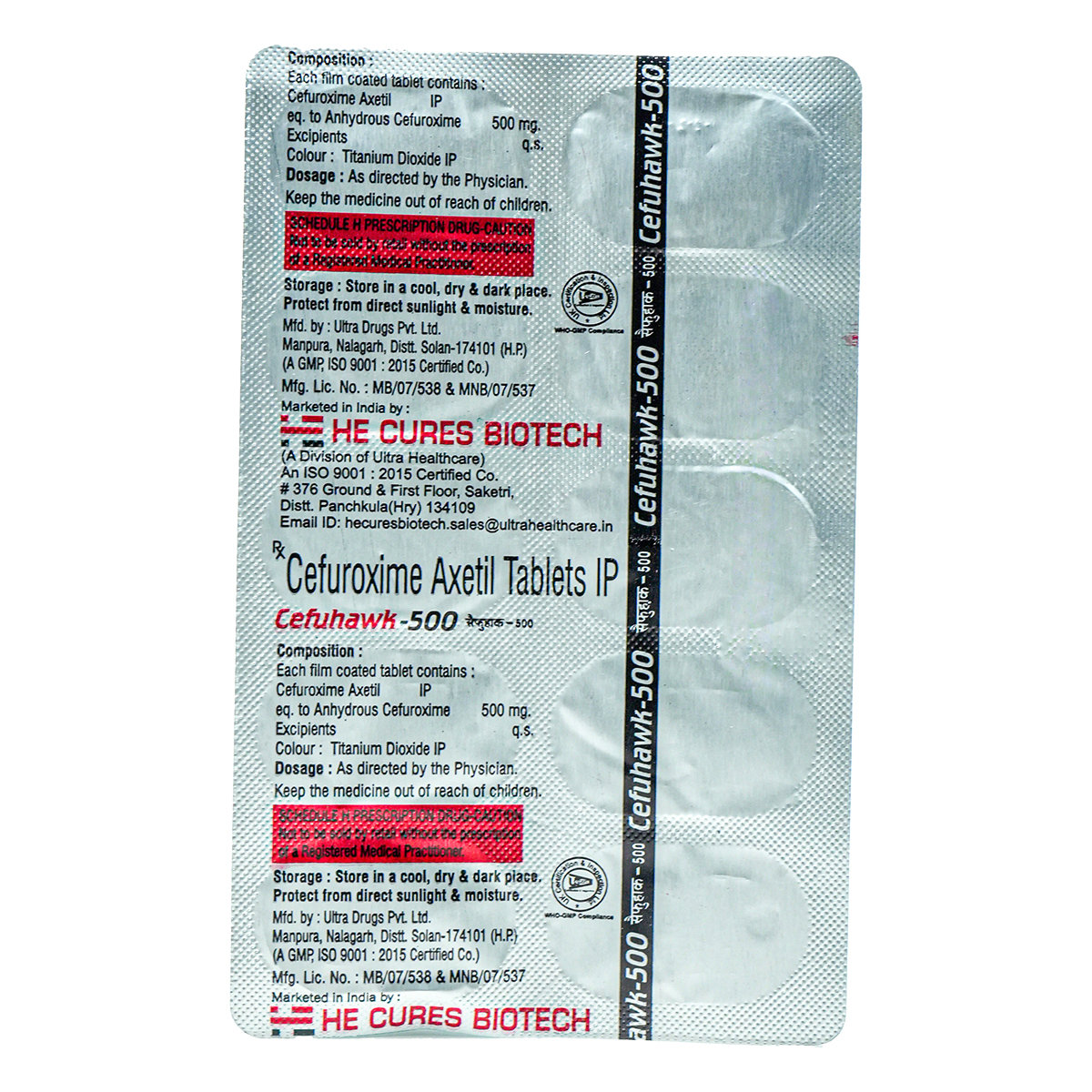 Cefuhawk-500mg Tablet 10's, Pack of 10 TabletS Cefuhawk-500mg Tablet 10's, Pack of 10 TabletS