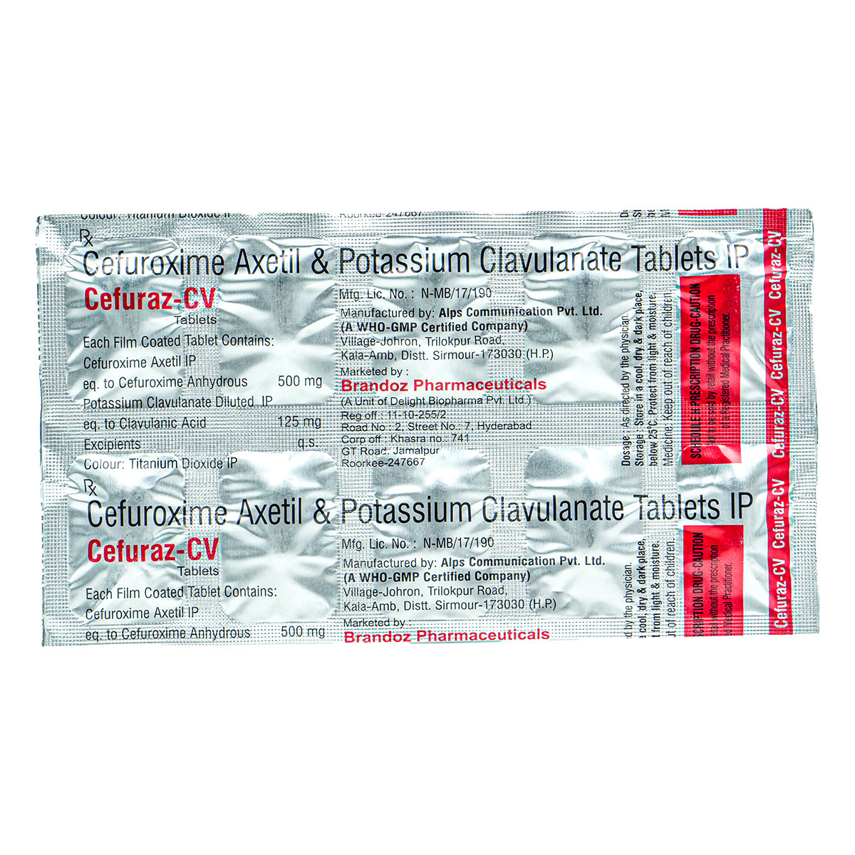 Cefuraz CV Tablet 10's, Pack of 10 TabletS Cefuraz CV Tablet 10's, Pack of 10 TabletS