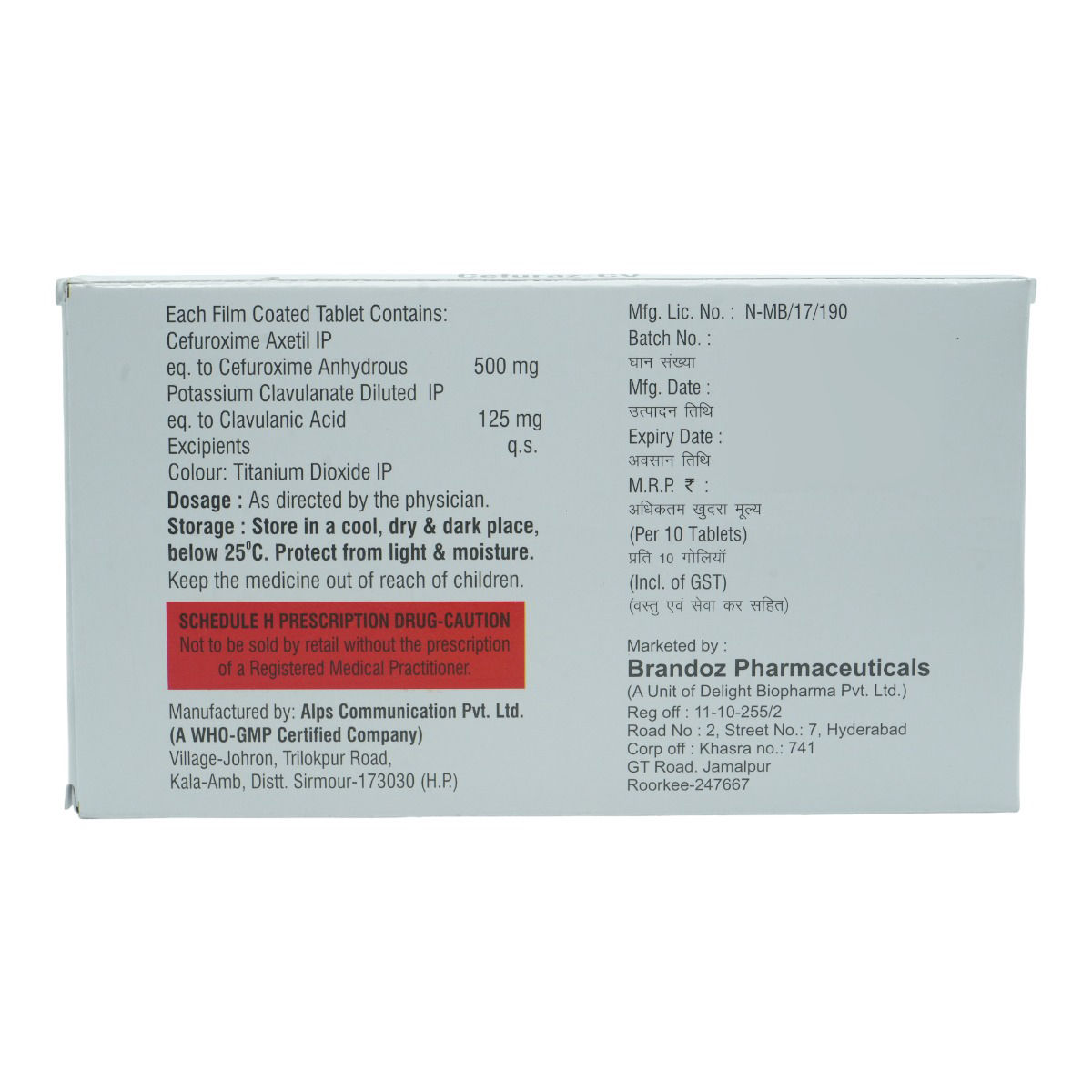 Cefuraz CV Tablet 10's Price, Uses, Side Effects, Composition - Apollo ...