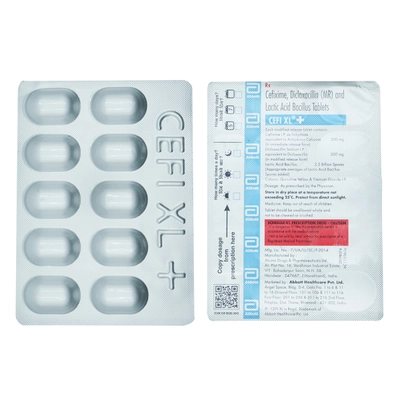 Cefi XL Plus Tablet 10's, Pack of 10 TabletS