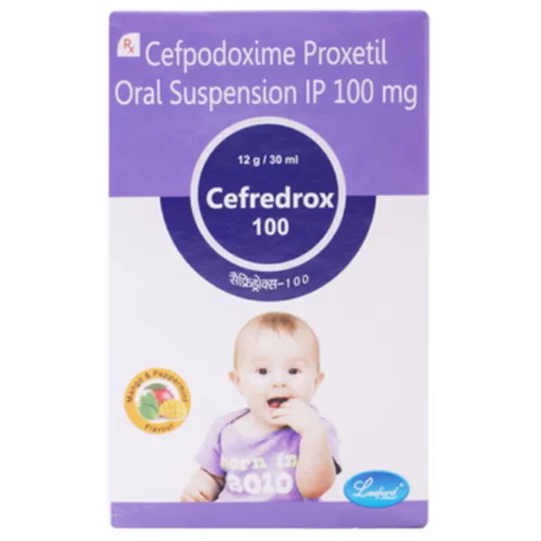 Cefredrox 100 Mango & Pippermint Flavour Paediatric Suspension 30 ml