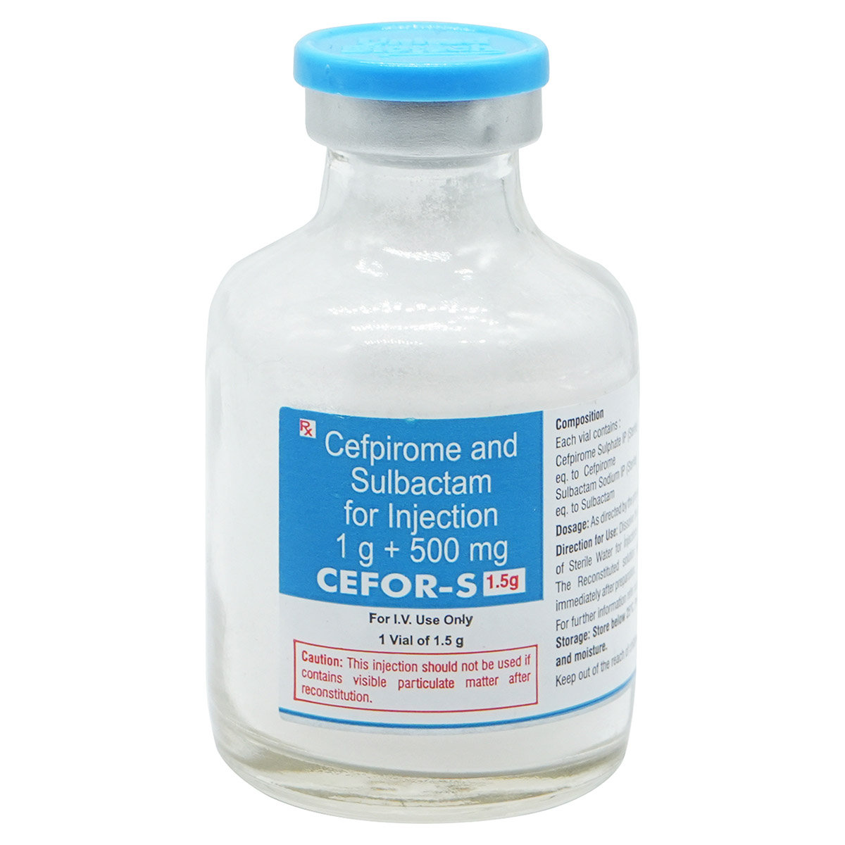 Cefor-S 1.5 gm Injection 1's, Pack of 1 Injection Cefor-S 1.5 gm Injection 1's, Pack of 1 Injection