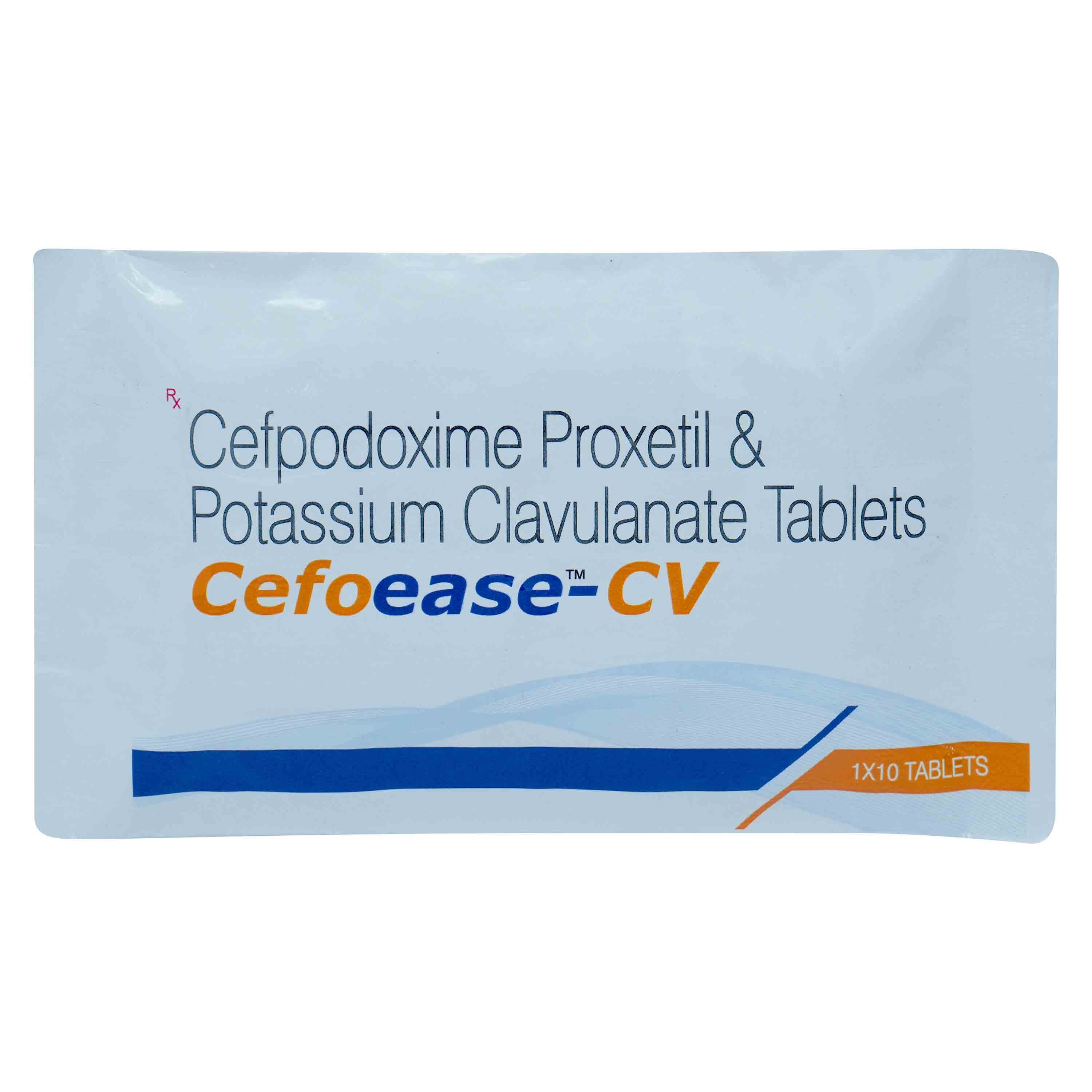 Cefoease-CV Tablet 10's, Pack of 10 TabletS Cefoease-CV Tablet 10's, Pack of 10 TabletS