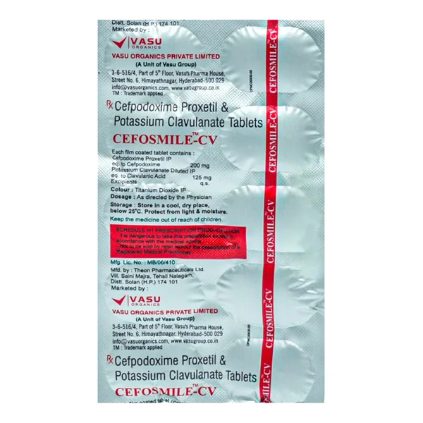 Cefosmile-CV Tablet 10's
