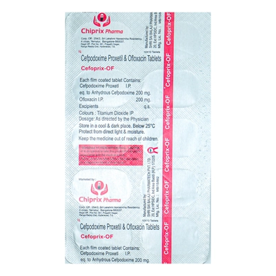 Cefoprix-OF Tablet 10's, Pack of 10 TABLETS