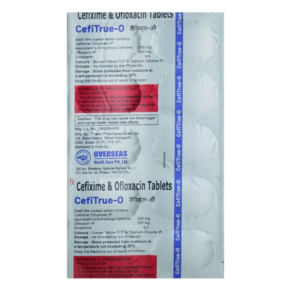 Cefitrue-O Tablet 10's