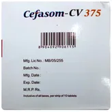 Cefasom-CV 375 Tablet 10's, Pack of 10 TabletS