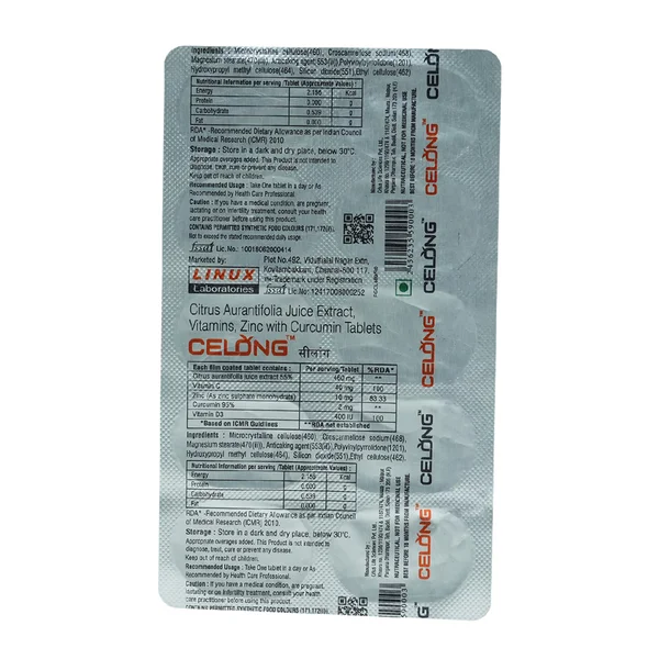Celong Tab 10's, Pack of 10 TABLETS