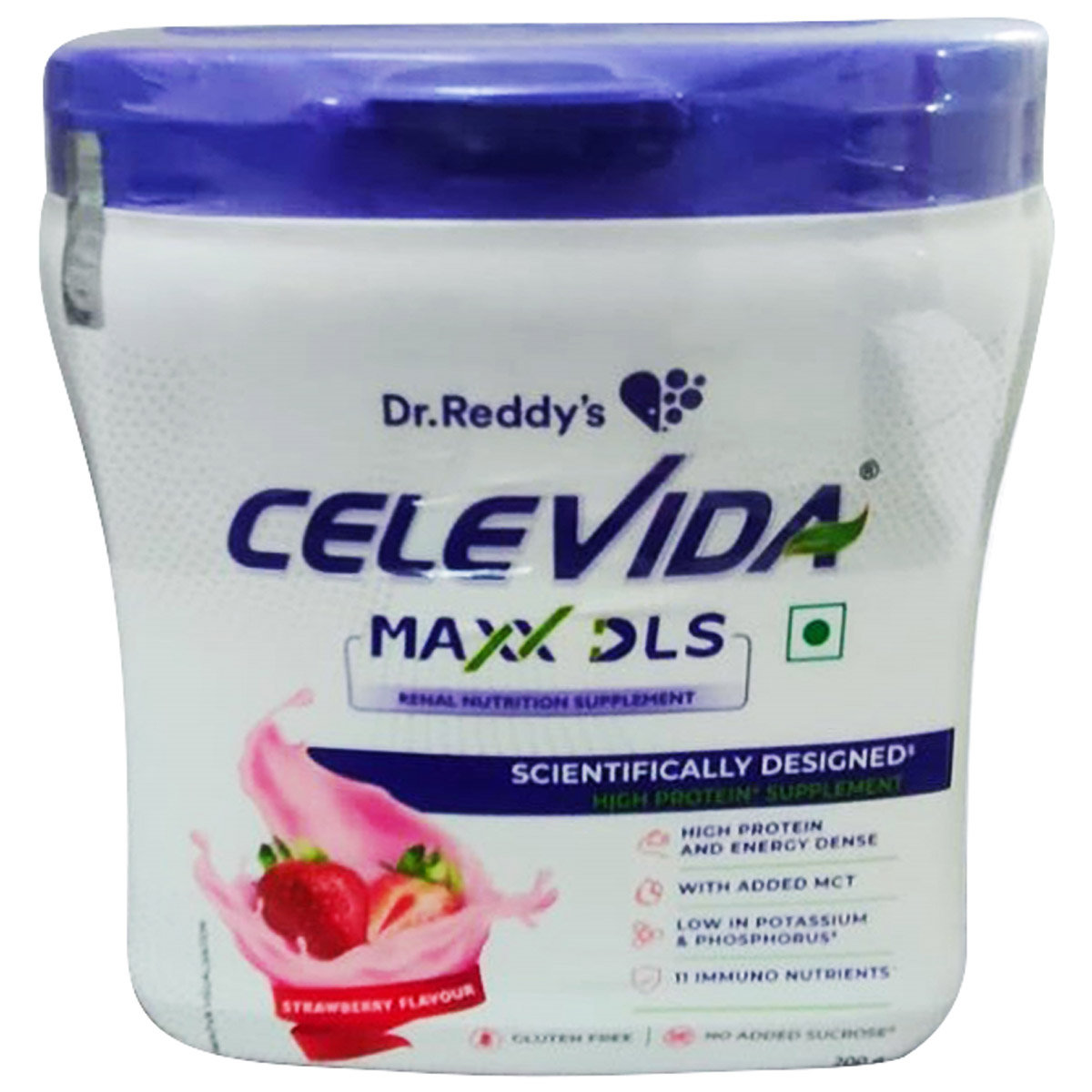 Celevida Maxx DLS Strawberry Flavour Powder, 200 gm, Pack of 1 Celevida Maxx DLS Strawberry Flavour Powder, 200 gm, Pack of 1