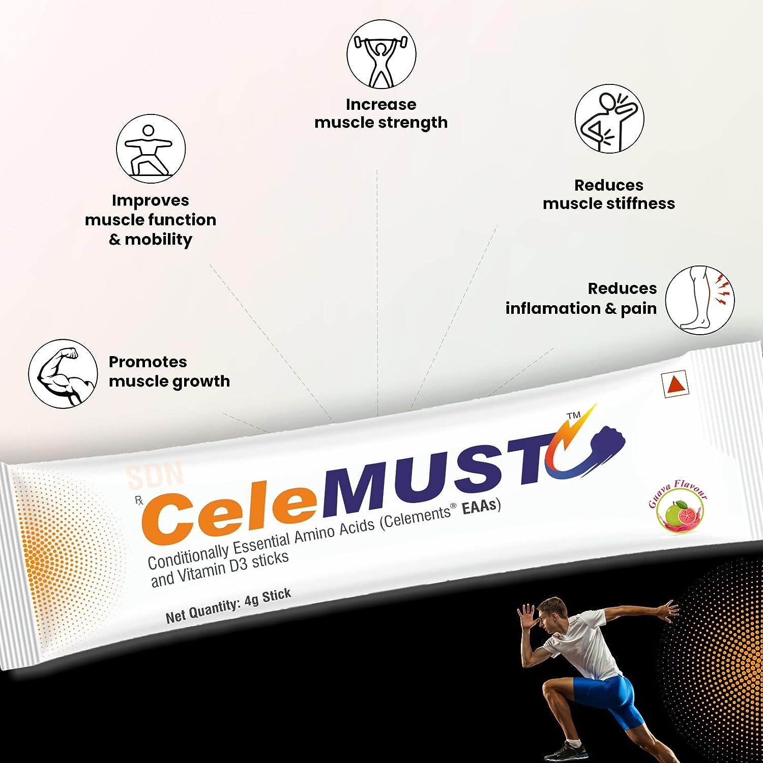 Celemust Guava Sticks 4 gm, Pack of 1 Celemust Guava Sticks 4 gm, Pack of 1