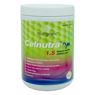 Celnutra DM 1.5 Creamy Vanilla Powder 400 gm, Pack of 1