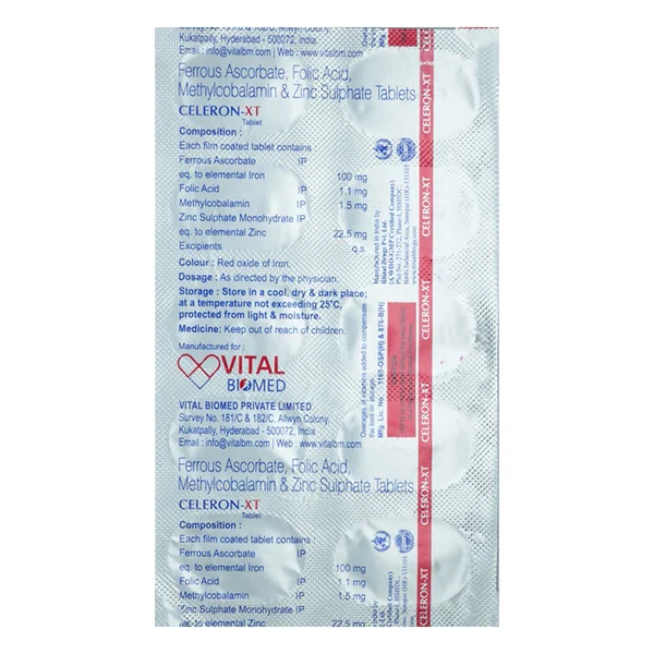 Celeron-XT Tablet 10's, Pack of 10 TABLETS