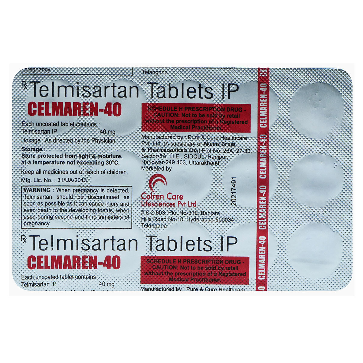 Celmaren-40 Tablet 15's, Pack of 15 TABLETS Celmaren-40 Tablet 15's, Pack of 15 TABLETS