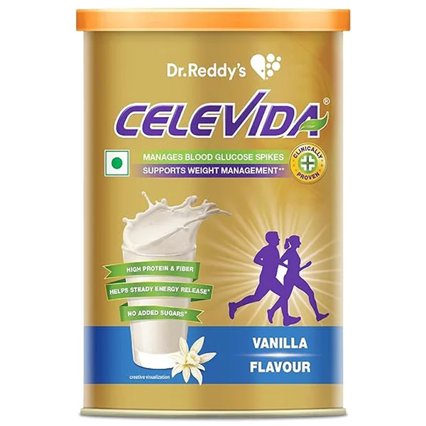 Celevida Diabetes Care Vanilla Flvour Powder, 400 gm Tin, Pack of 1