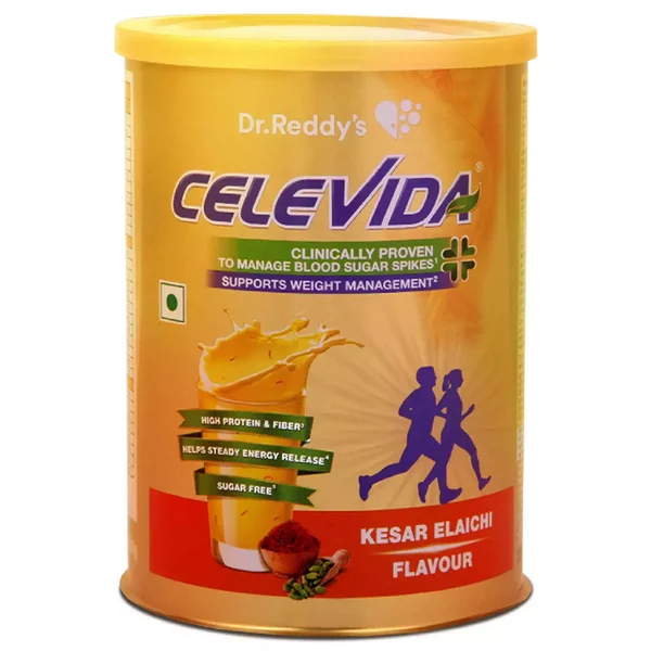 Celevida Diabetes Care Kesar Elaichi Flvour, 200 gm Tin, Pack of 1