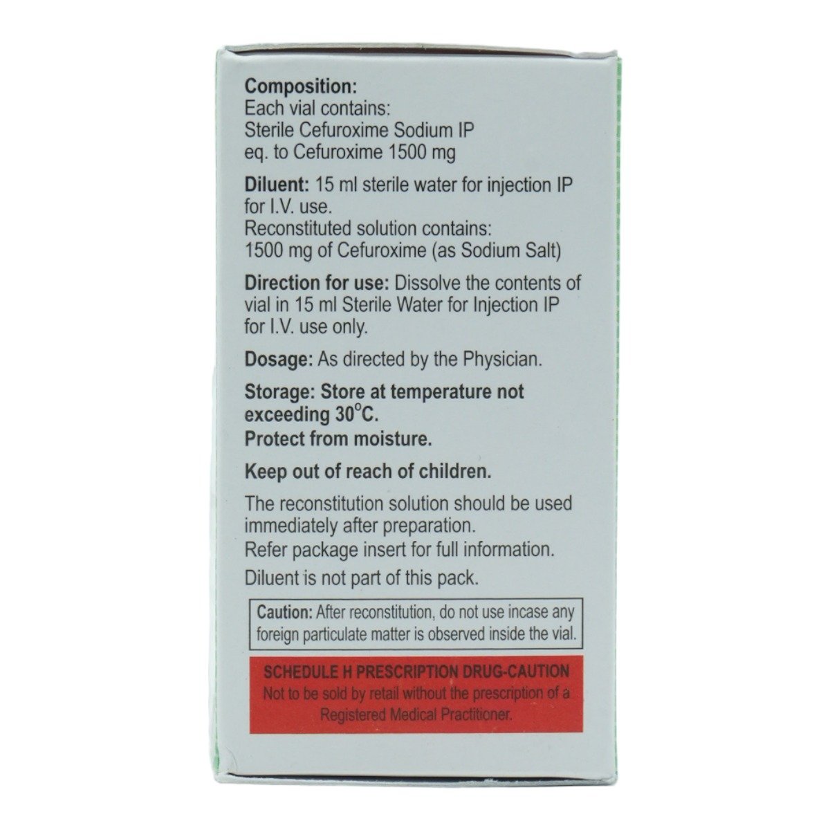 Cemax CEF 1.5 gm Injection 1's, Pack of 1 INJECTION Cemax CEF 1.5 gm Injection 1's, Pack of 1 INJECTION