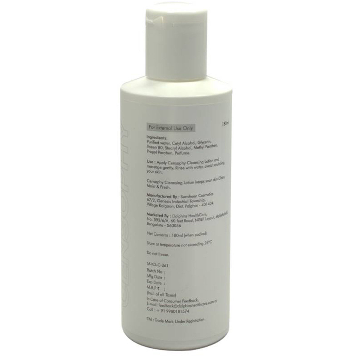 Censophy 180Ml Cleansing Lotion, Pack of 1 Censophy 180Ml Cleansing Lotion, Pack of 1