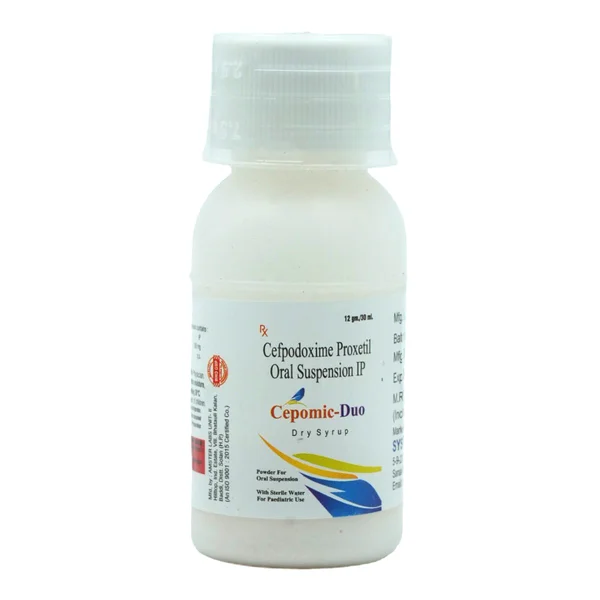 Cepomic Duo 100 mg Suspension 30 ml, Pack of 1 Liquid