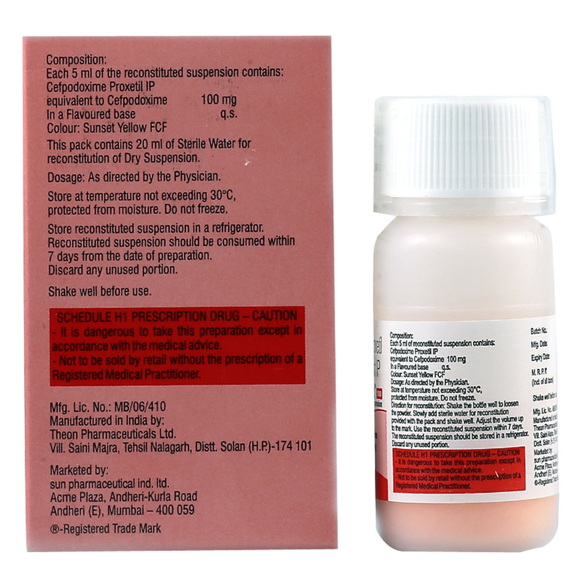 Cepodem 100 Paed Dry Suspension 30 ml, Pack of 1 SUSPENSION Cepodem 100 Paed Dry Suspension 30 ml, Pack of 1 SUSPENSION