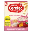 नेस्ले सेरेलैक बेबी अनाज दूध गेहूं चावल मिश्रित फल (10 से 12 महीने तक) पाउडर, 300 ग्राम रिफिल पैक