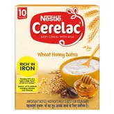 Nestle Cerelac Baby Cereal with Milk Wheat Honey Dates (From 10 to 12 Months) Powder, 300 gm Refill Pack, Pack of 1