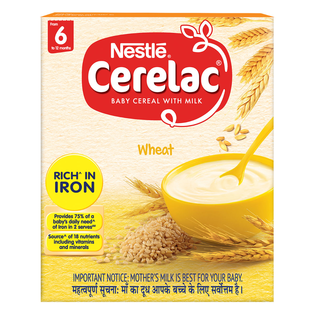 Buy Nestle Cerelac Baby Cereal with Milk Wheat (From 6 to 12 Months) Powder, 300 gm Refill Pack Online
