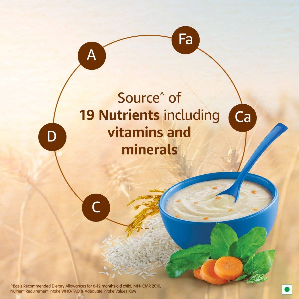 CERELAC Baby Food Cereal | Rice Vegetables for 8 to 12 Months Baby | Source of Iron & Protein | Instant Baby Food Cereal | 300g, Pack of 1 CERELAC Baby Food Cereal | Rice Vegetables for 8 to 12 Months Baby | Source of Iron & Protein | Instant Baby Food Cereal | 300g, Pack of 1