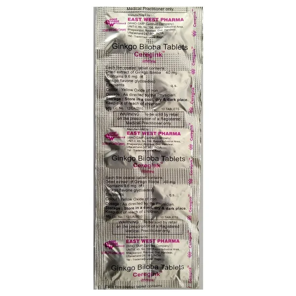 Ceregink Tablet 10's, Pack of 10 TABLETS