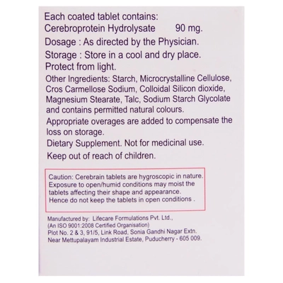 CEREBRAIN TABLET 10'S , Pack of 10 TabletS