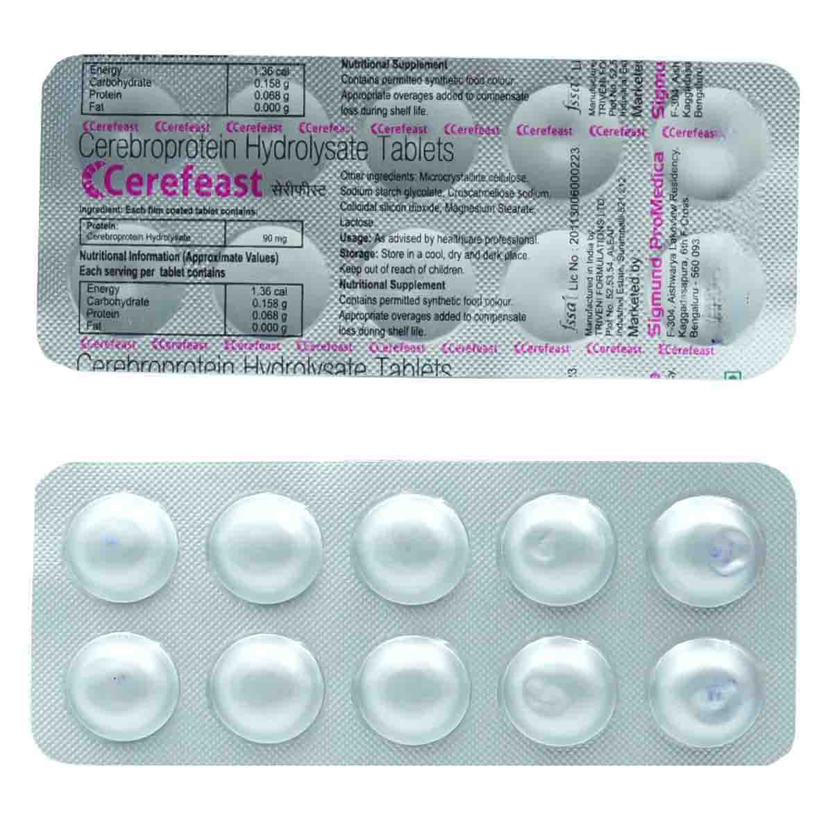 Buy Cerefeast Tablet 10's Online