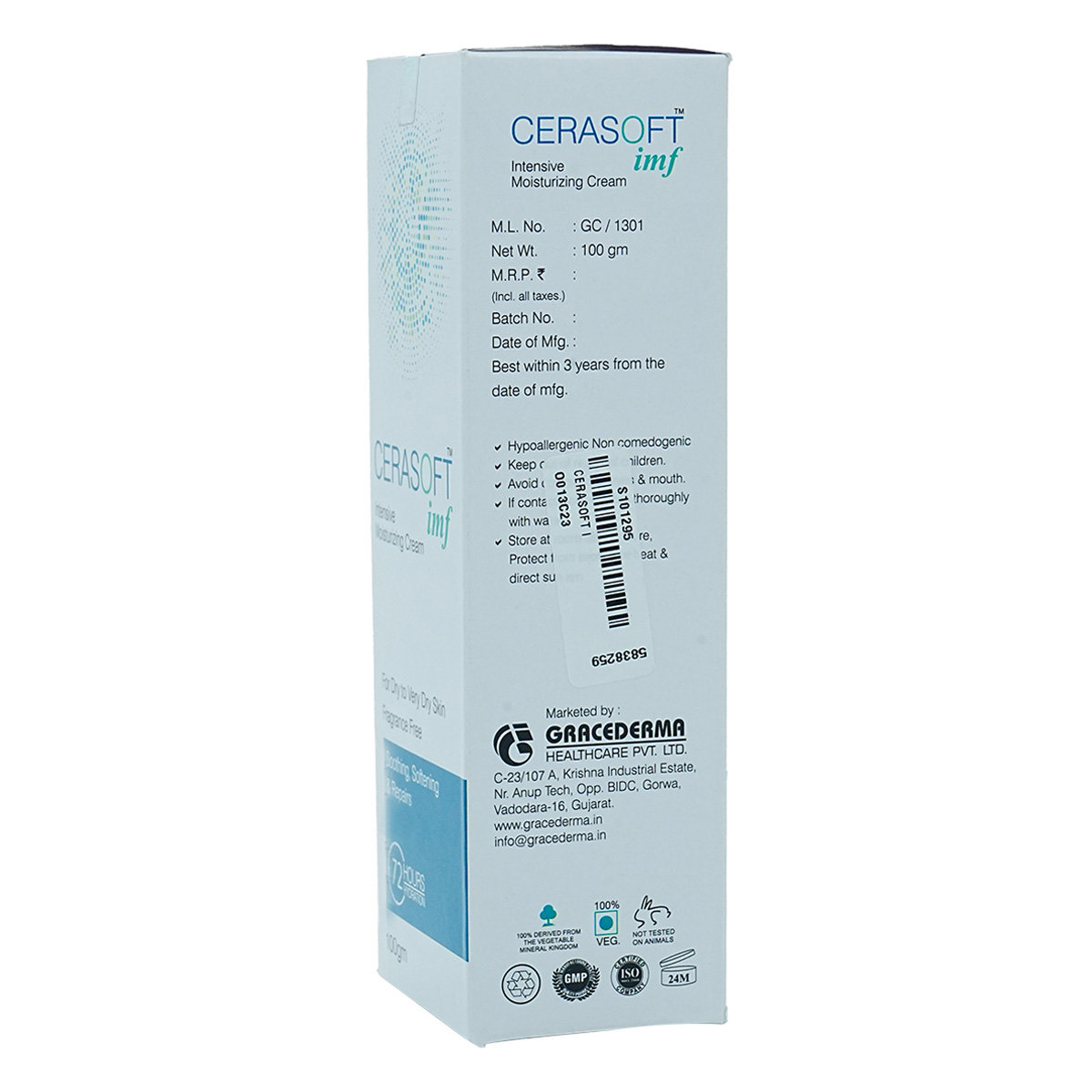 Cerasoft Imf Cream 100 gm, Pack of 1 Cerasoft Imf Cream 100 gm, Pack of 1