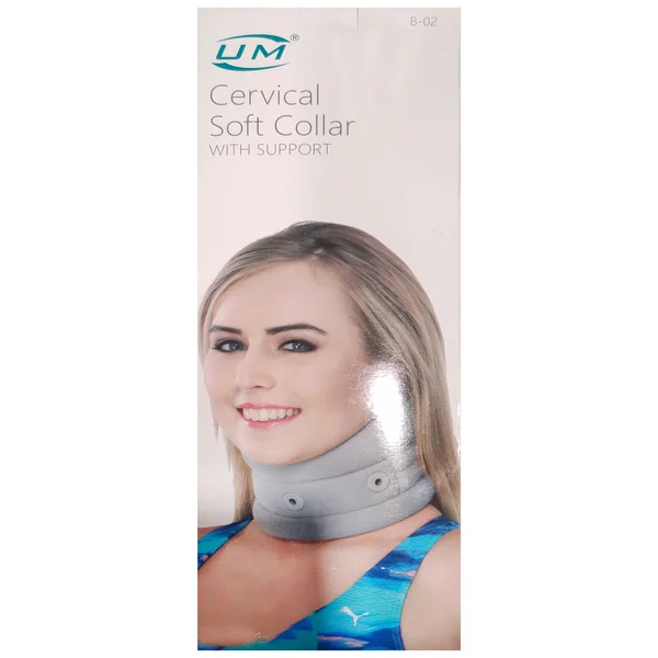 United Cervical Soft Collar with Support Grey M B-02, Pack of 1