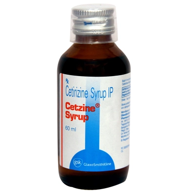 Cetzine Syrup 60 ml, Pack of 1 Syrup