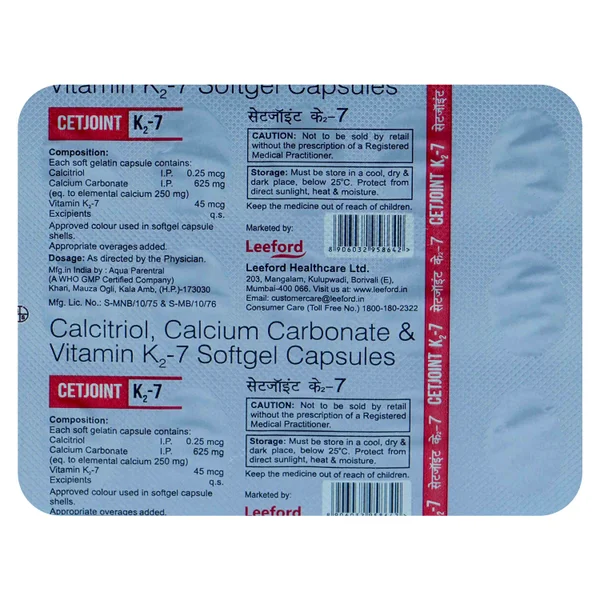 CETJOINT K27 CAPSULE 15's 