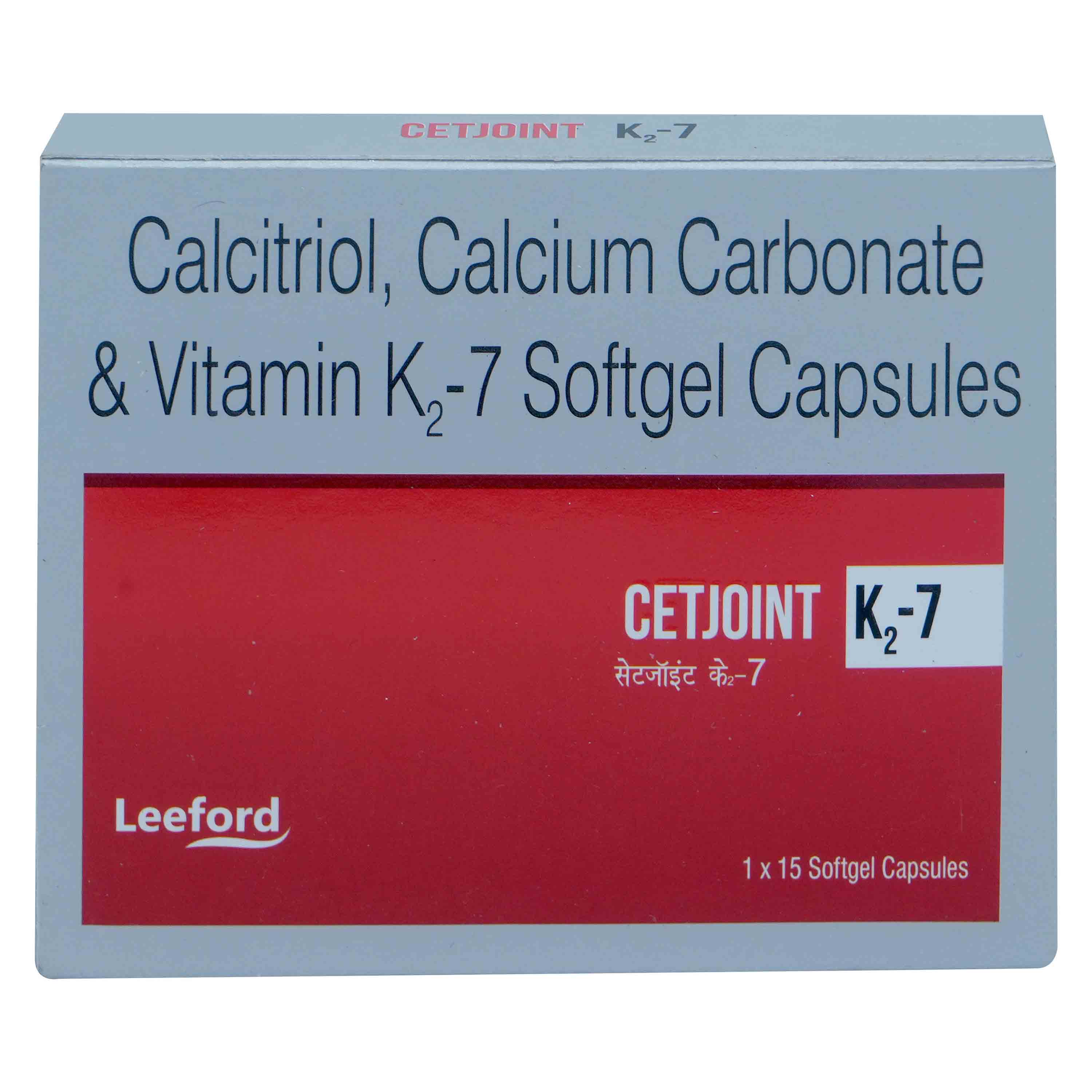 CETJOINT K27 CAPSULE 15's , Pack of 1 Capsule CETJOINT K27 CAPSULE 15's , Pack of 1 Capsule
