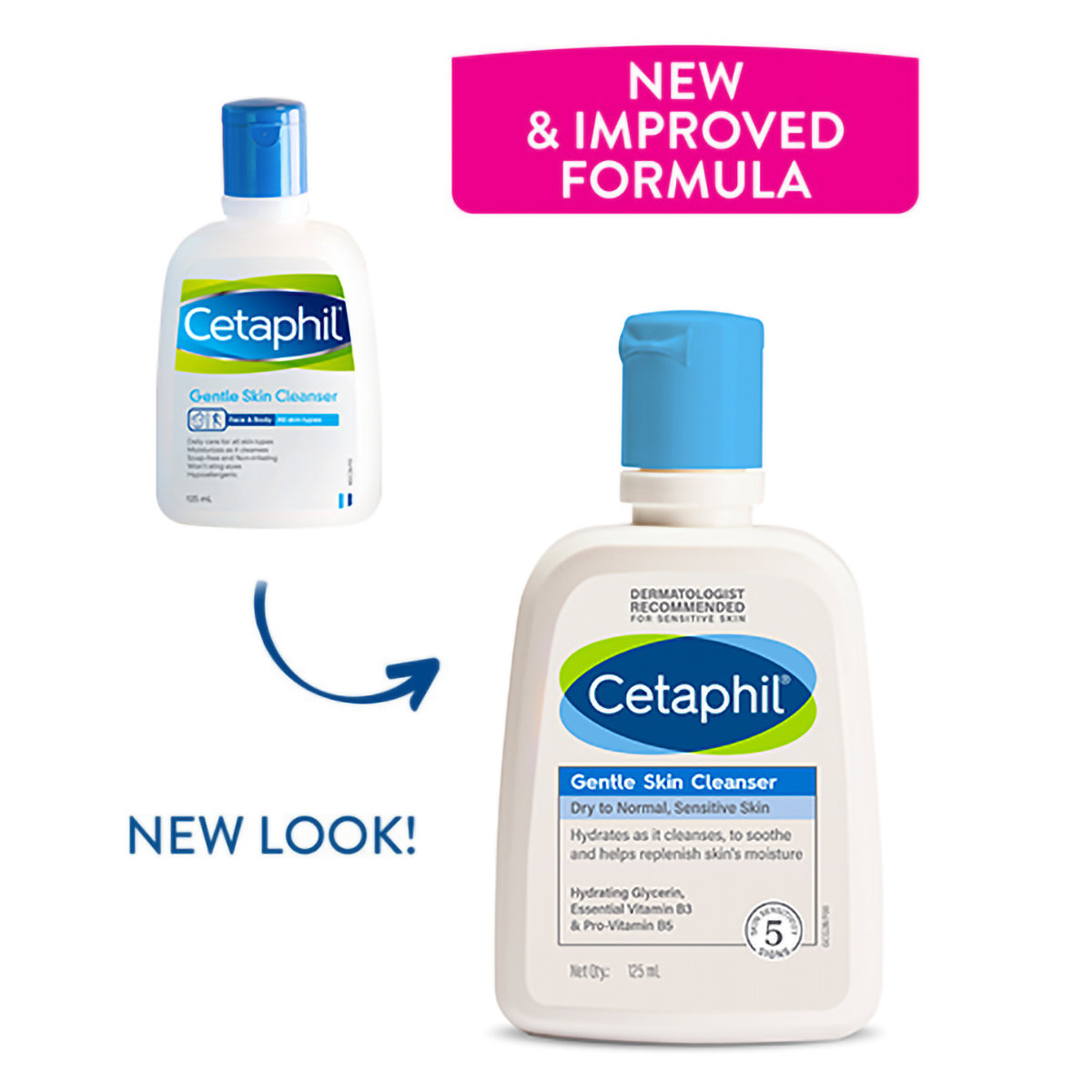 Cetaphil Gentle Skin Cleanser 125 ml | Hydrating Glycerine, Essential Vitamin B3, Pro Vitamin B5 | Hydrates Skin | For Dry To Normal, Sensitive Skin, Pack of 1 Cetaphil Gentle Skin Cleanser 125 ml | Hydrating Glycerine, Essential Vitamin B3, Pro Vitamin B5 | Hydrates Skin | For Dry To Normal, Sensitive Skin, Pack of 1