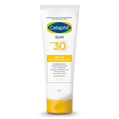 Cetaphil Sun SPF 30 Very High Protection Light Gel, 100 ml, Pack of 1