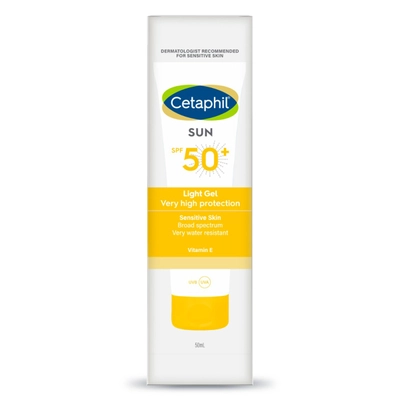 Cetaphil Sun SPF 50+ Very High Protection Light Gel, 50 ml, Pack of 1