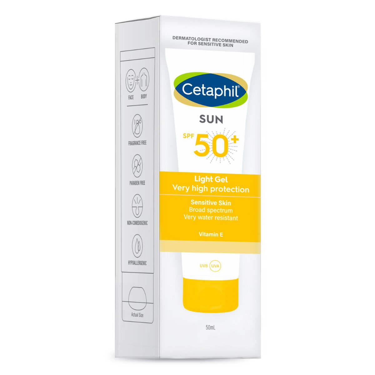 Cetaphil Sun SPF 50+ Very High Protection Light Gel, 50 ml, Pack of 1 Cetaphil Sun SPF 50+ Very High Protection Light Gel, 50 ml, Pack of 1