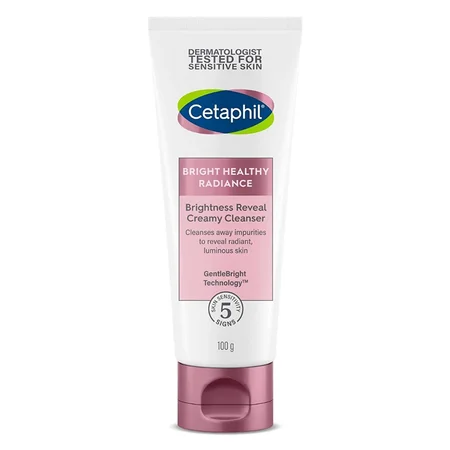 Cetaphil Brightness Reveal Creamy Cleanser 100 gm | Gentle Bright Technology | Cleanses Impurities | Deliver Radiant & Luminous Skin