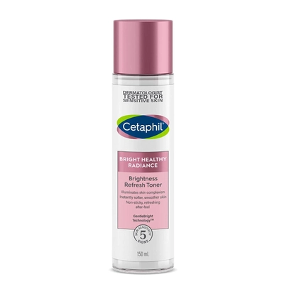 Cetaphil Brightness Refresh Toner 150 ml | Gentle Bright Technology With Natural Sea Daffodil Extract, Niacinamide | Brightens &amp; Illuminates Skin Complexion | Fade Away Dark Spots | Non Sticky | For Sensitive Skin, Pack of 1